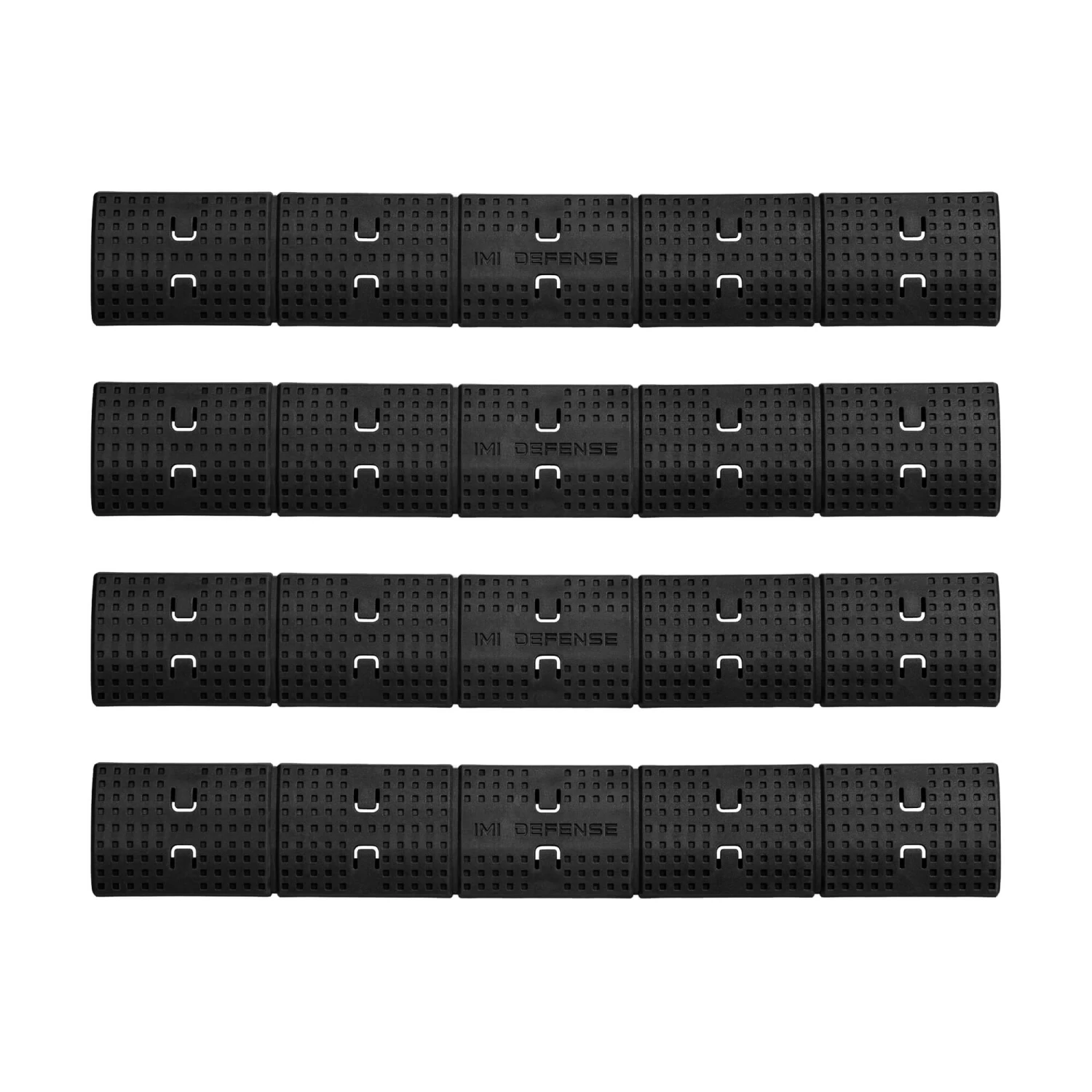 IMI Defense Polymer 1913 Picatinny Rail Cover - Set Of 4 - Black