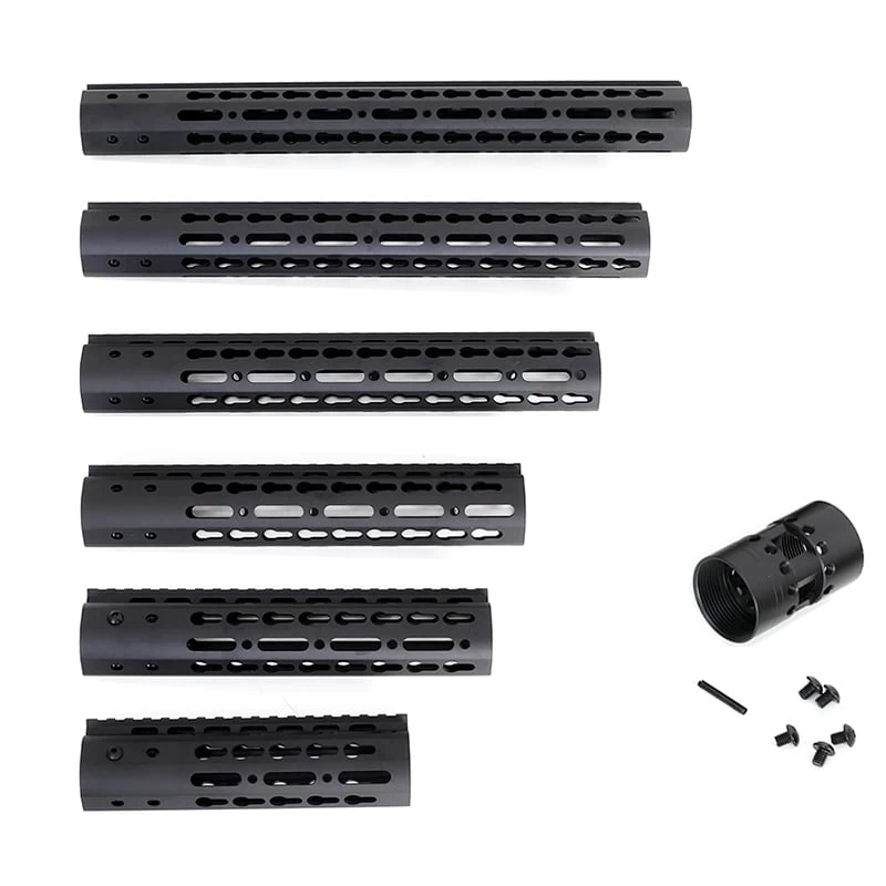 Rifleworks Free Float Keymod Handguard With Steel Nut - 13.5 Inch