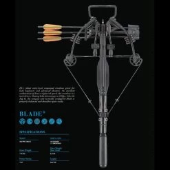 EK Archery Blade+ Compound Crossbow - 175lbs - Black