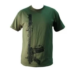 Yankee Hill Machine Green Vertical Rifle T-Shirt - Large