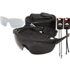 Edge Tactical Overlord 2 Lens Kit: Polarized Smoke And Clear Vapor Shield Lens